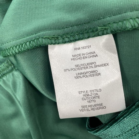 City Triangles Womens Size XXL Green Velvet Long Sleeve Tiered Dress WORN ONCE - Picture 10 of 12